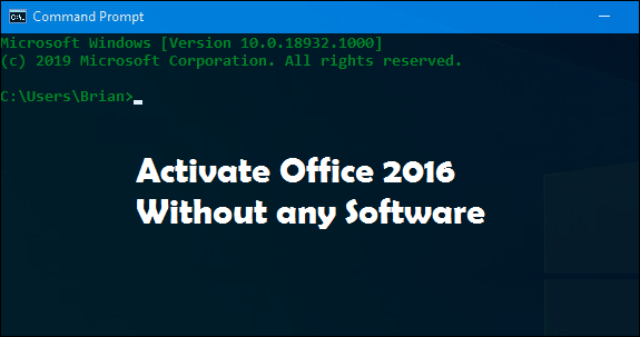 activate office using cmd